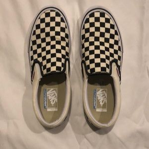 *Brand New* Vans Checkered Slip-Ons